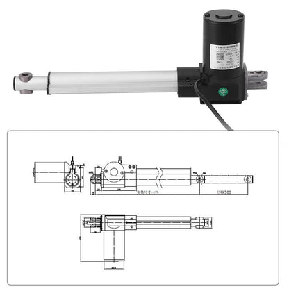 DC 12V Linear Actuator 6000N Max Lift Stroke Electric Motor