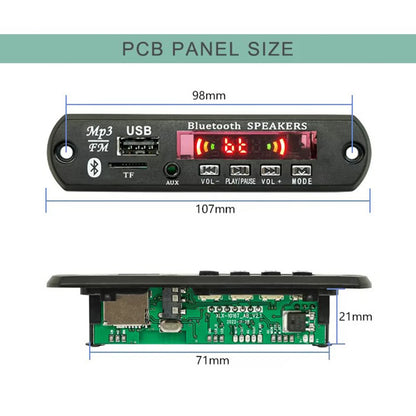 5V 12V Bluetooth 5.0 MP3 Player Decoder Board for car FM Radio TF USB 3.5mm AUX Module Receiver Audio Amplifier Board  With Remote Control