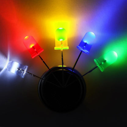 10pcs 5mm Luminous Diode led Light Beads Indicator Small Bulb F5 Color Second-Level Tube