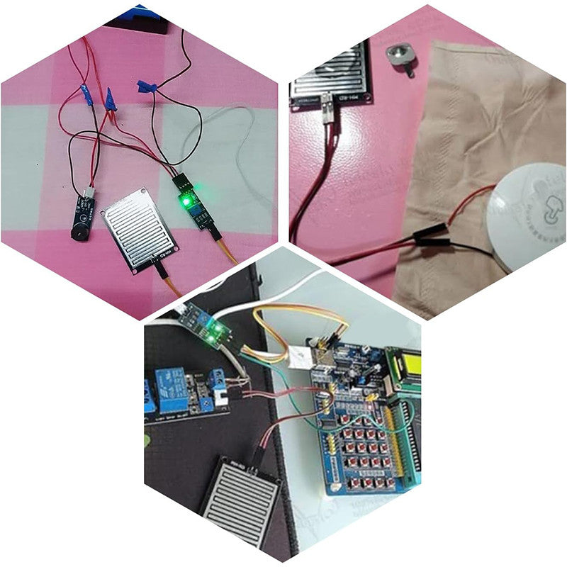 Raindrops Module Raindrop Detection Sensor Humidity Rain Weather Sensitivity Monitoring for Arduino