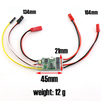 Brushed ESC Speed Controller 5A Dual Way 2-3S w/ BEC Mixed Control Bidirectional RC Cars Boats Tanks Vehicles Models Spare Parts