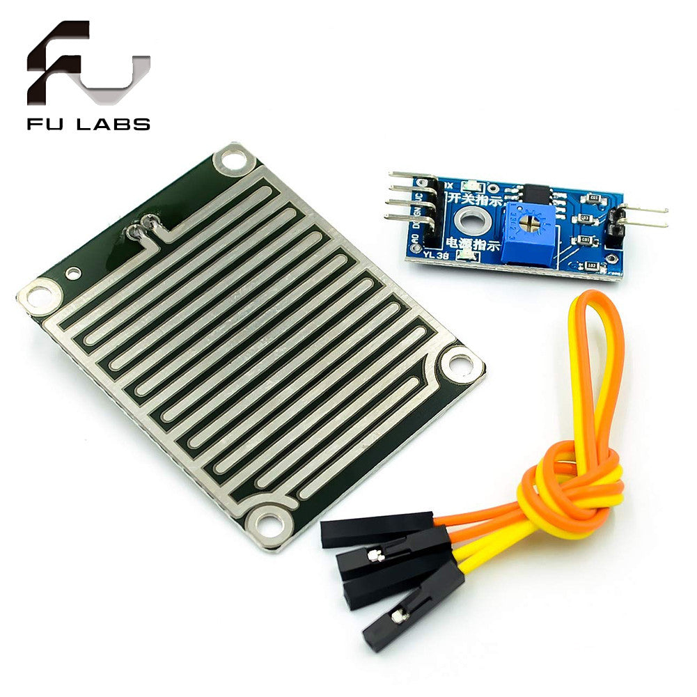 Raindrops Module Raindrop Detection Sensor Humidity Rain Weather Sensitivity Monitoring for Arduino
