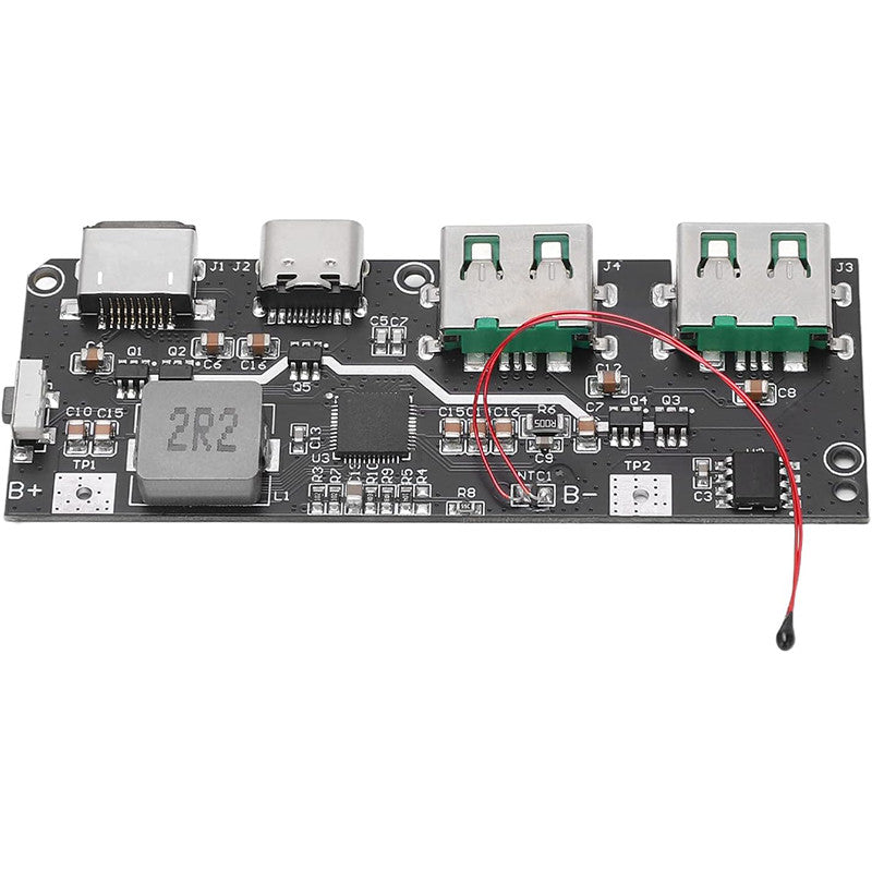 22.5W Power Bank 5-Port Bidirectional Fast Charging Mobile Power Module Circuit Board QC4.0+PD3.0