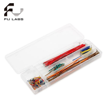 140pcs U Shape Solderless Breadboard Jumper Cable Wire Kit For PCB Bread Board with box