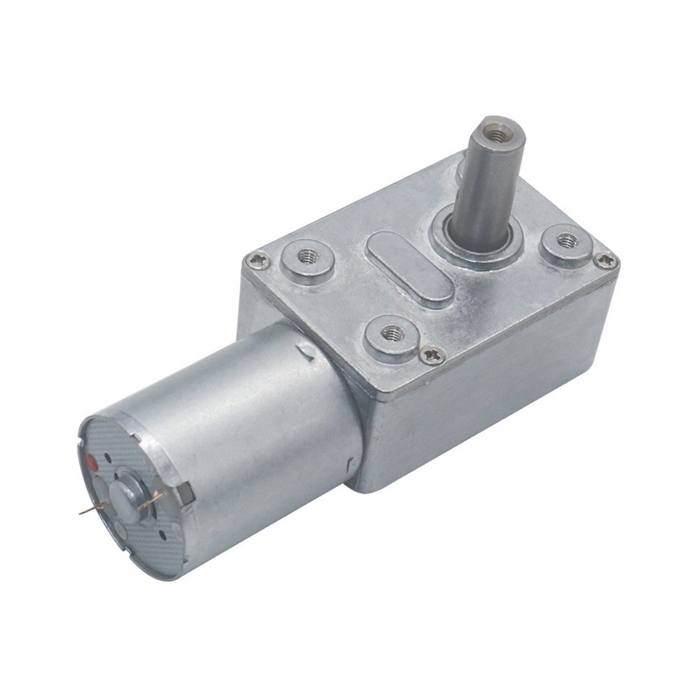 JGY370 DC Gear Motor 6RPM~150RPM 12V Single High Torque Speed Reducer Metal Worm Geared Box Motors Reversible Low Speed Worm