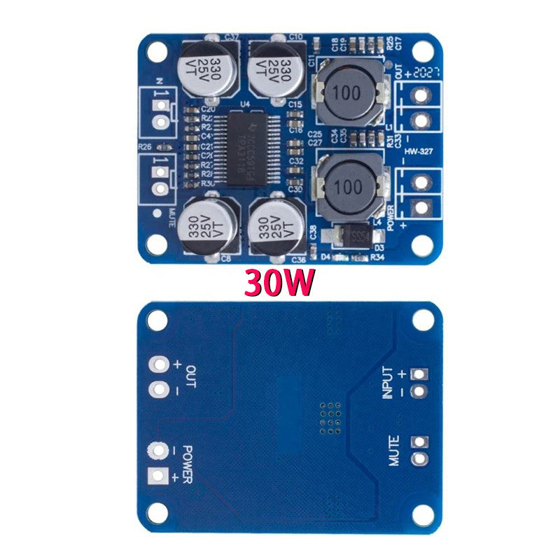 XH-M313 DC8-24V TPA3118 PBTL 60W Mono Digital Audio Amplifier Board AMP Module Chip 1X60W 2-8 Ohms