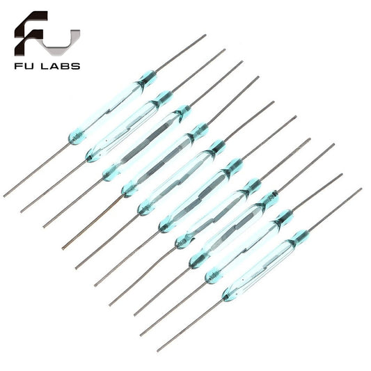 10pcs N/O Reed switch Magnetic Switch 2 * 14mm Normally Open Magnetic Induction switch