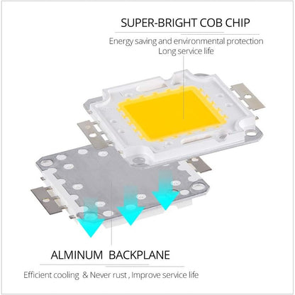 10W 20W 30W 50W 100W White/Warm white LED CHIP Integrated High Power Lamp Beads 24*44mil 32V-34V 3200K-6500K 600-3000MA