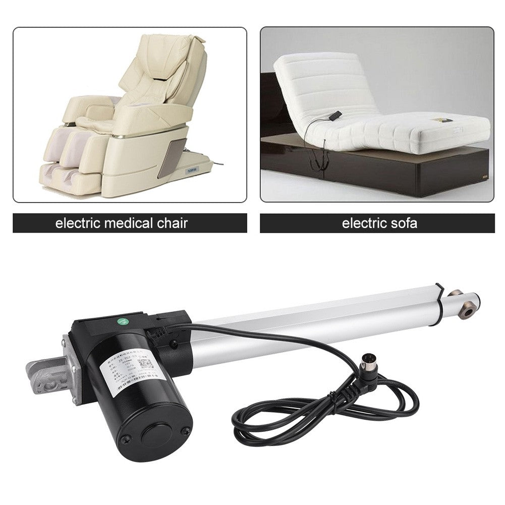 DC 12V Linear Actuator 6000N Max Lift Stroke Electric Motor