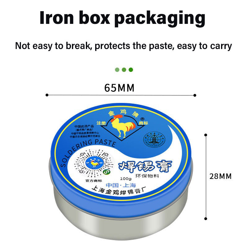 100g Soldering Paste Soldering Flux/Lead-free Welding Flux/Iron Repair Soldering Flux for Circuit Soldering Components Welding Tool.