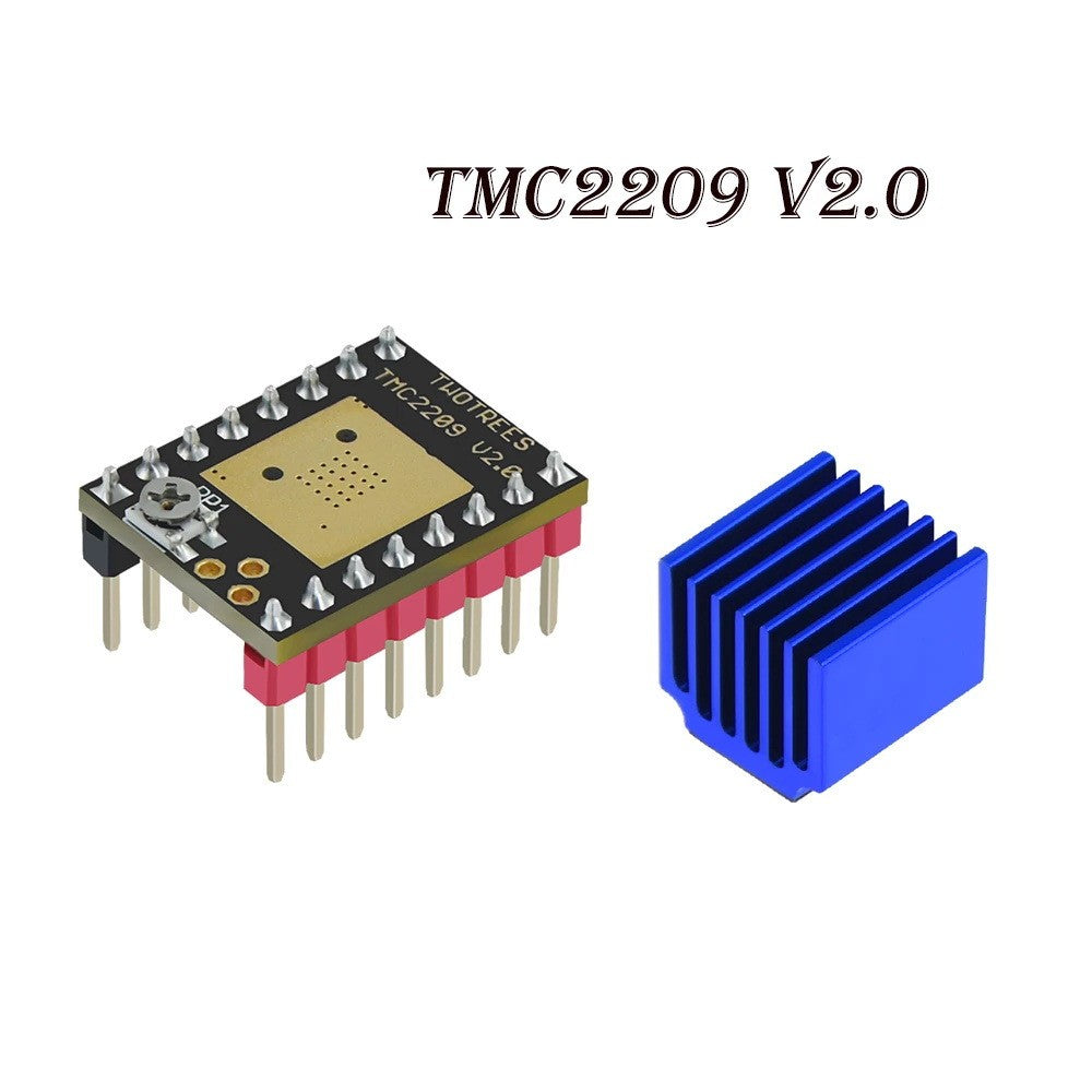 TMC2208 TMC2209 TMC2225 V2.0 with Heat Sink Stepper Motor Driver StepStick 3d Printer Parts 2.5A 256 Subdivision Silent Printing