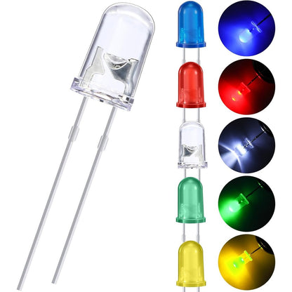 10pcs 5mm Luminous Diode led Light Beads Indicator Small Bulb F5 Color Second-Level Tube