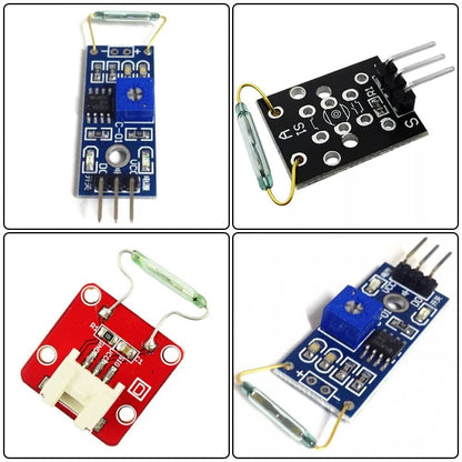 10pcs N/O Reed switch Magnetic Switch 2 * 14mm Normally Open Magnetic Induction switch