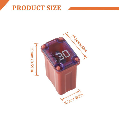 1PC PEC 15A 20A 25A 30A 40A Rectangle Car Fuse Square Auto FuseTube for Ford Mondeo Corola Mini Short Size
