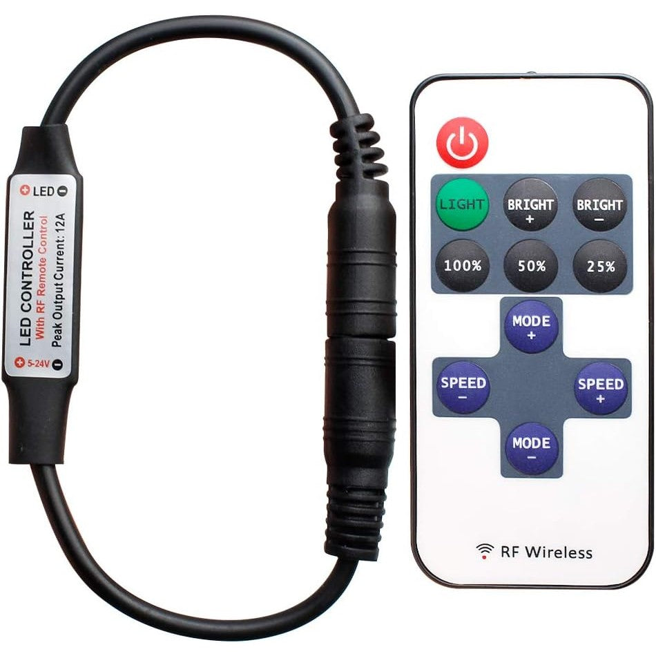 12V Rf Wireless Remote Switch Controller Dimmer For Mini Led Strip Light