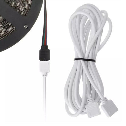 1pcs 4 PIN RGB led connector Extension Cable cord Wire + 4pin connectors for SMD 5050 3528 RGB LED Strip light