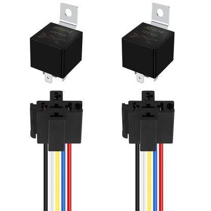 Waterproof Automotive Relay 12V 5Pin 40A Car Relay 12V 5Pin With Relay Socket  JD1914
