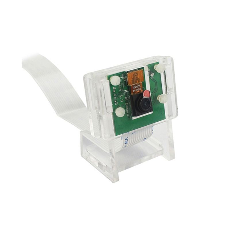 1pcs Transparent Acrylic 5MP Camera Holder Clear Support Bracket Case for Raspberry Pi 1-4 for V2 Official Camera