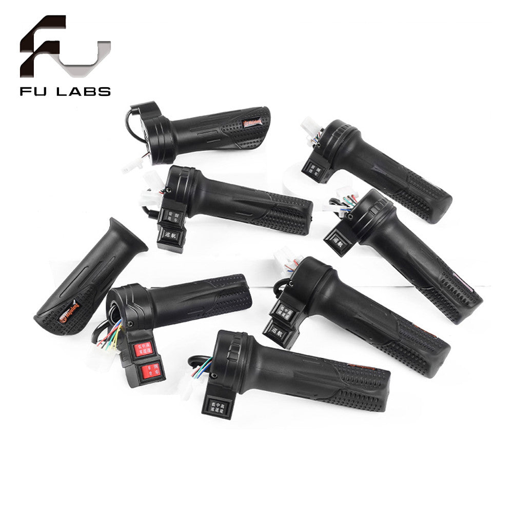 E-Bike Twist Throttle Universal Electric Scooter Parts Speed Handlebar Throttle 12V 24V Electric Twist Throttles 36V 48V Cycling Throttle Grip
