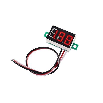 0.28 0.36 0.56 Inch 2.5V-40V Mini Digital Voltmeter Voltage Tester Meter RED/BLUE/YELLOW/GREEN LED Screen