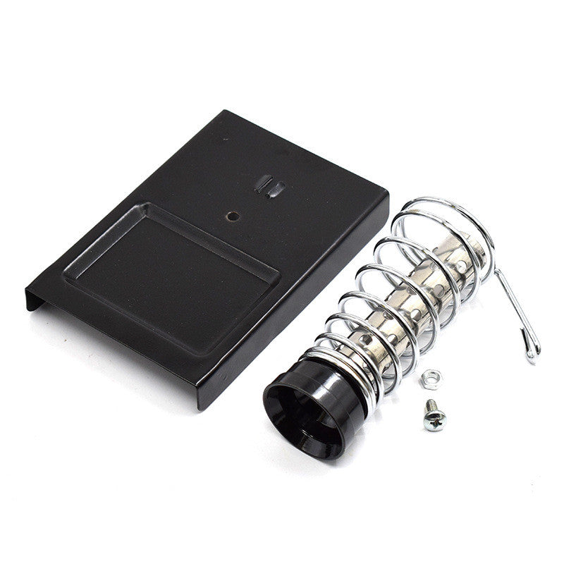 1pcs C4 Heavy-Duty Soldering Iron Stand │ Angled Spring Holder + Cleaning Sponge │ Stable Rubber-Grip Base