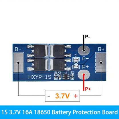 Fulabs 1S 3.7V LiFePO4 Lithium Battery Protection Board 18650 3.2V Charging Voltage/Short Circuit/Overcharge Prevention