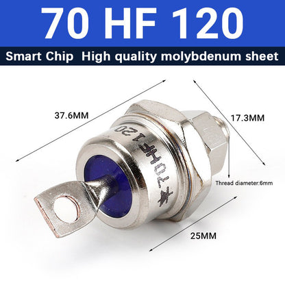 1 Pcs 70HF120 70A 1200V High Power Rectifier Metal Stud Type Rectifier Diodes Accessories