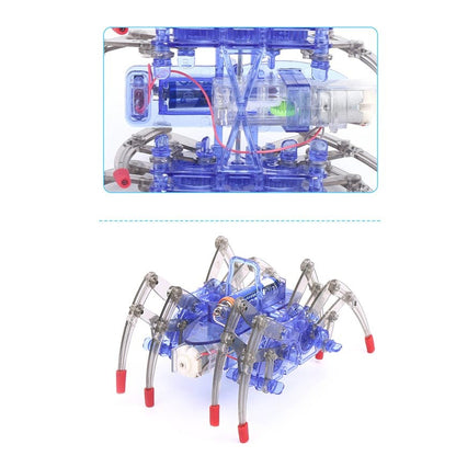 1pcs DIY Electronic Assemble Educational Toy For Children Electric Spider Robot Kid Toy