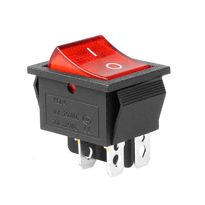 2 Position Red/Green Light Rocker Switch 16A/250V KCD4-20 4 Pin 6 pin ON/OFF Toggle Switches