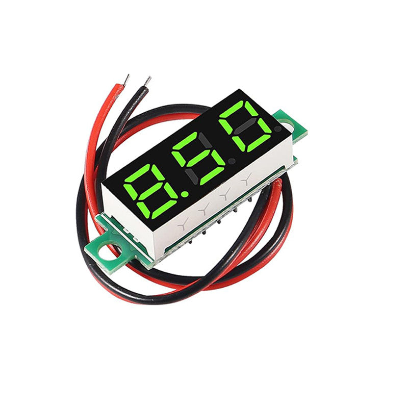 0.28 0.36 0.56 Inch 2.5V-40V Mini Digital Voltmeter Voltage Tester Meter RED/BLUE/YELLOW/GREEN LED Screen