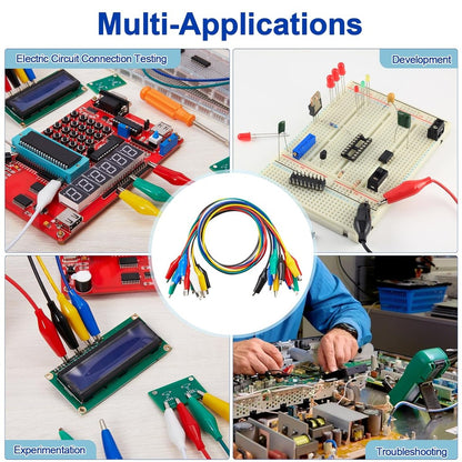 50cm Large medium small Alligator Clips Double ended Crocodile Clips Cable Wire Testing