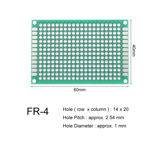 FR4 Universal Protoboard PCB - Double Sided
