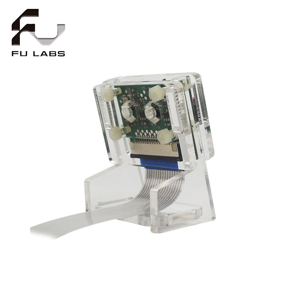 1pcs Transparent Acrylic 5MP Camera Holder Clear Support Bracket Case for Raspberry Pi 1-4 for V2 Official Camera