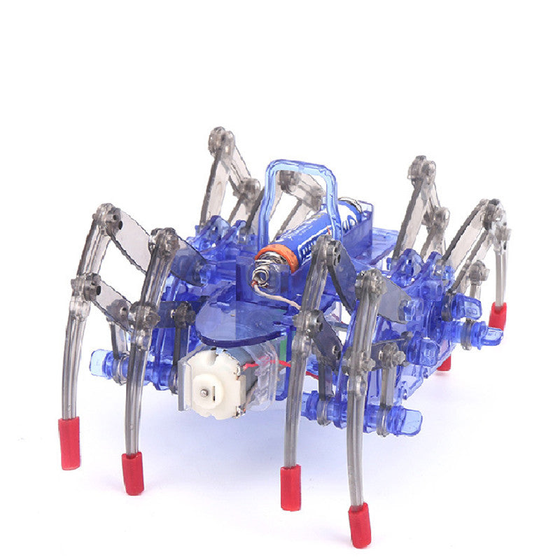 1pcs DIY Electronic Assemble Educational Toy For Children Electric Spider Robot Kid Toy