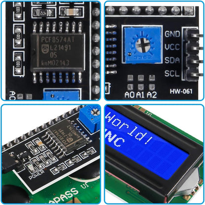 LCD module Blue Green screen IIC/I2C 1602 for arduino 1602 LCD UNO r3 mega2560 LCD1602+IC2