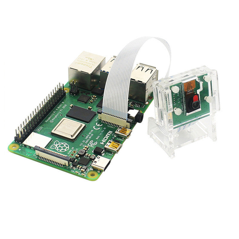 1pcs Transparent Acrylic 5MP Camera Holder Clear Support Bracket Case for Raspberry Pi 1-4 for V2 Official Camera