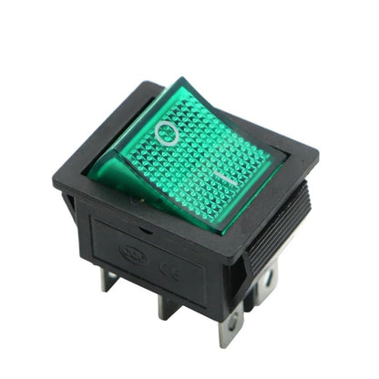 2 Position Red/Green Light Rocker Switch 16A/250V KCD4-20 4 Pin 6 pin ON/OFF Toggle Switches