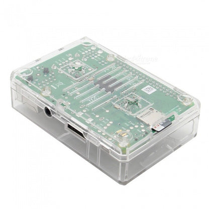 1pcs Raspberry Pi Clear Case Enclosure with Fan for Raspberry Pi 3 3B/3B+
