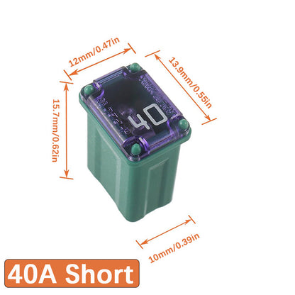 1PC PEC 15A 20A 25A 30A 40A Rectangle Car Fuse Square Auto FuseTube for Ford Mondeo Corola Mini Short Size