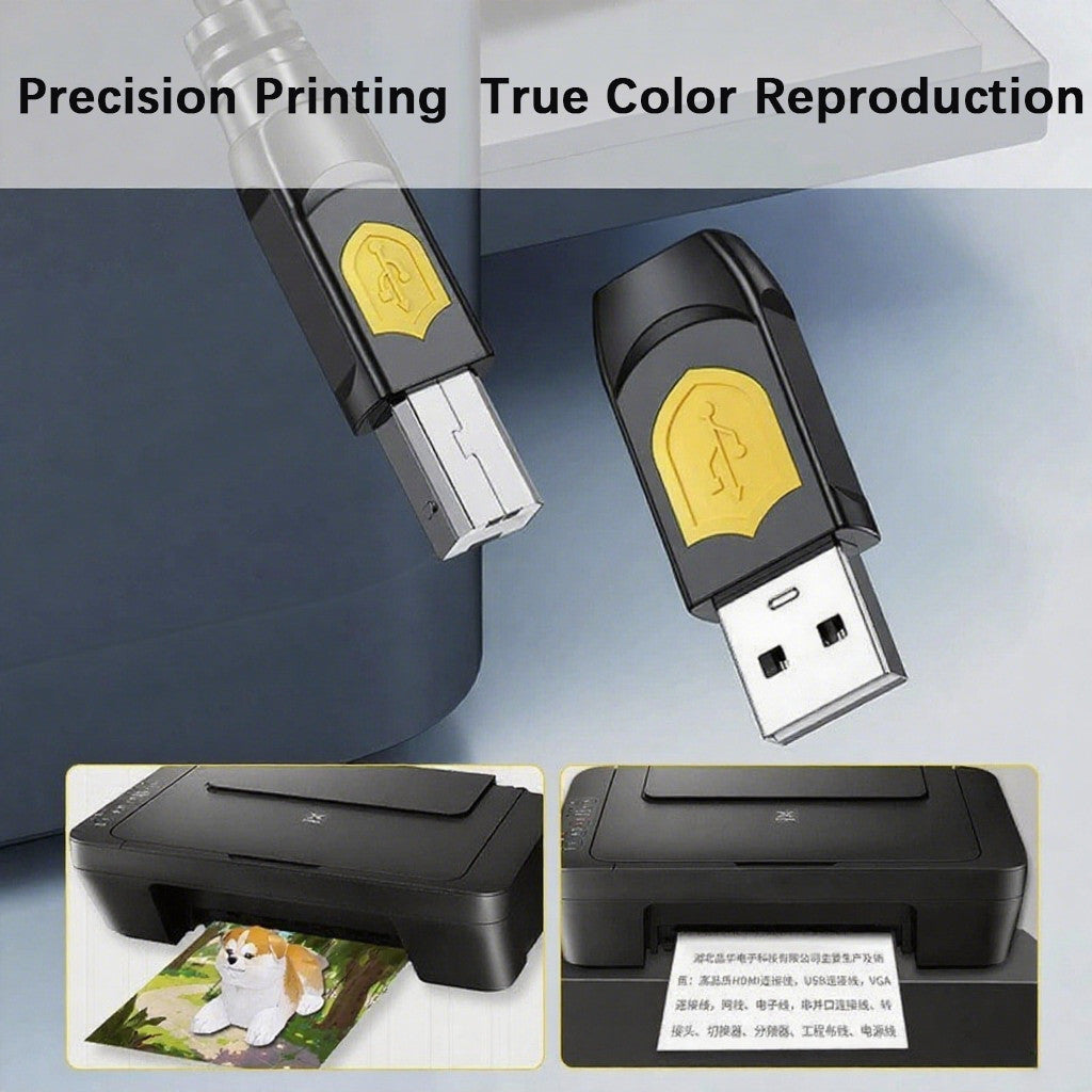 1.5M 3M Hi-Speed USB 2.0 Printer Scanner Cable Type A Male to Type B Male