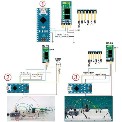 Bluetooth Hc-05 Hc 05 Hc-06 06 Transceiver Rf Wireless Slave Module Rs232 / TTL Compatible board &Original board