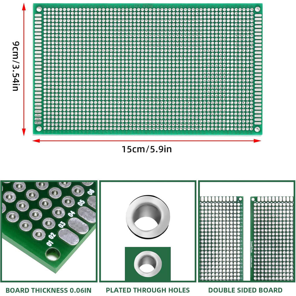 FR4 Universal Protoboard PCB - Double Sided