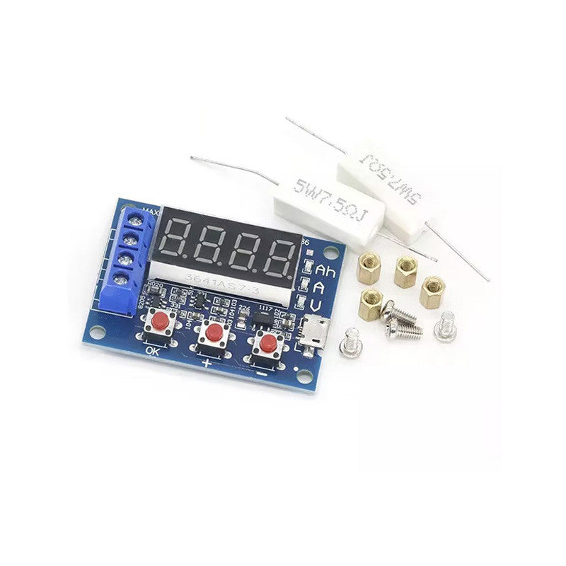 1pcs ZB2L3 Battery Tester LED Digital Display 18650 Lithium Battery Power Supply Test Resistance Lead-acid Capacity Discharge Meter
