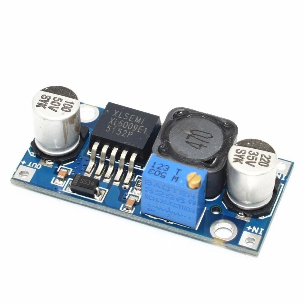 DC-DC XL6009/XL6019 VoltMeter Step-up Board Module Converter Regulated Power Supply Booster Module Step-up Module Step Up Converter Stable Pressing Plate Voltage Stabilizing Board