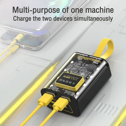 18650 Battery Charger DIY Power Bank Box Fast Charging With Night Light Charge Powerbank Case