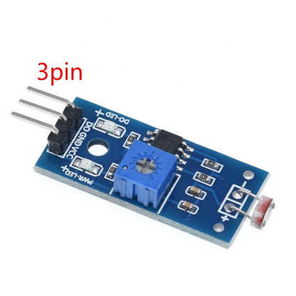 Photosensitive brightness resistance sensor module Light intensity detect 3pin 4pin For Arduino