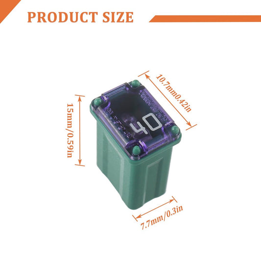 1PC PEC 15A 20A 25A 30A 40A Rectangle Car Fuse Square Auto FuseTube for Ford Mondeo Corola Mini Short Size
