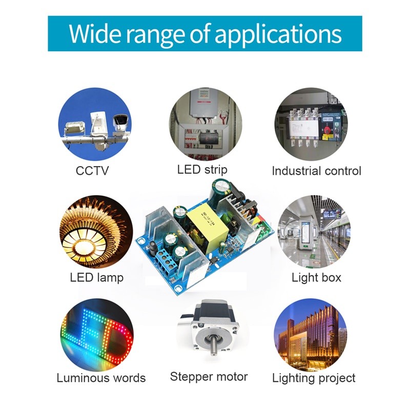 1pcs AC100-240V to DC 12V 4A 6A 8A 13A Power Supply Module Board Switch AC-DC Switch Power For adapter