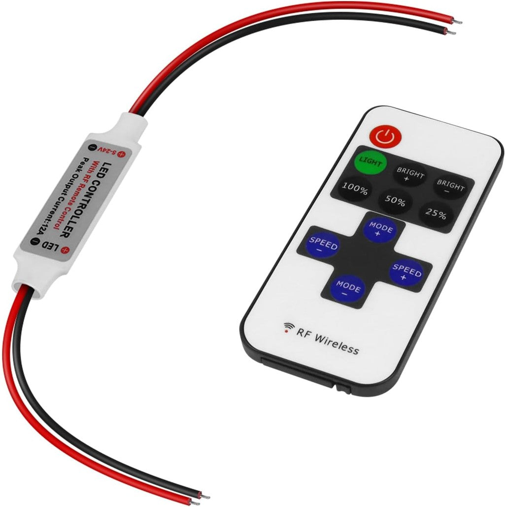 12V Rf Wireless Remote Switch Controller Dimmer For Mini Led Strip Light
