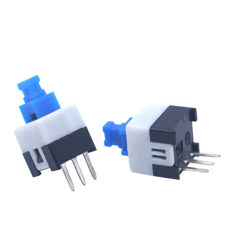 10Pcs Self Locking / UNlock Push Tactile Power Micro Switch 6 Pin Button Switches Free Shipping 5.8x5.8 7x7 8x8 8.5x8.5mm